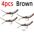 4pcs Brown