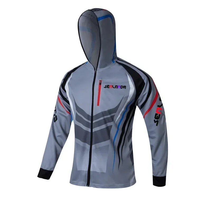 Nueva ropa transpirable para correr al aire libre, ciclismo, senderismo, Camping, tiro, pesca, protección solar Anti-UV, trajes de camisa de secado rápido - imagen 3