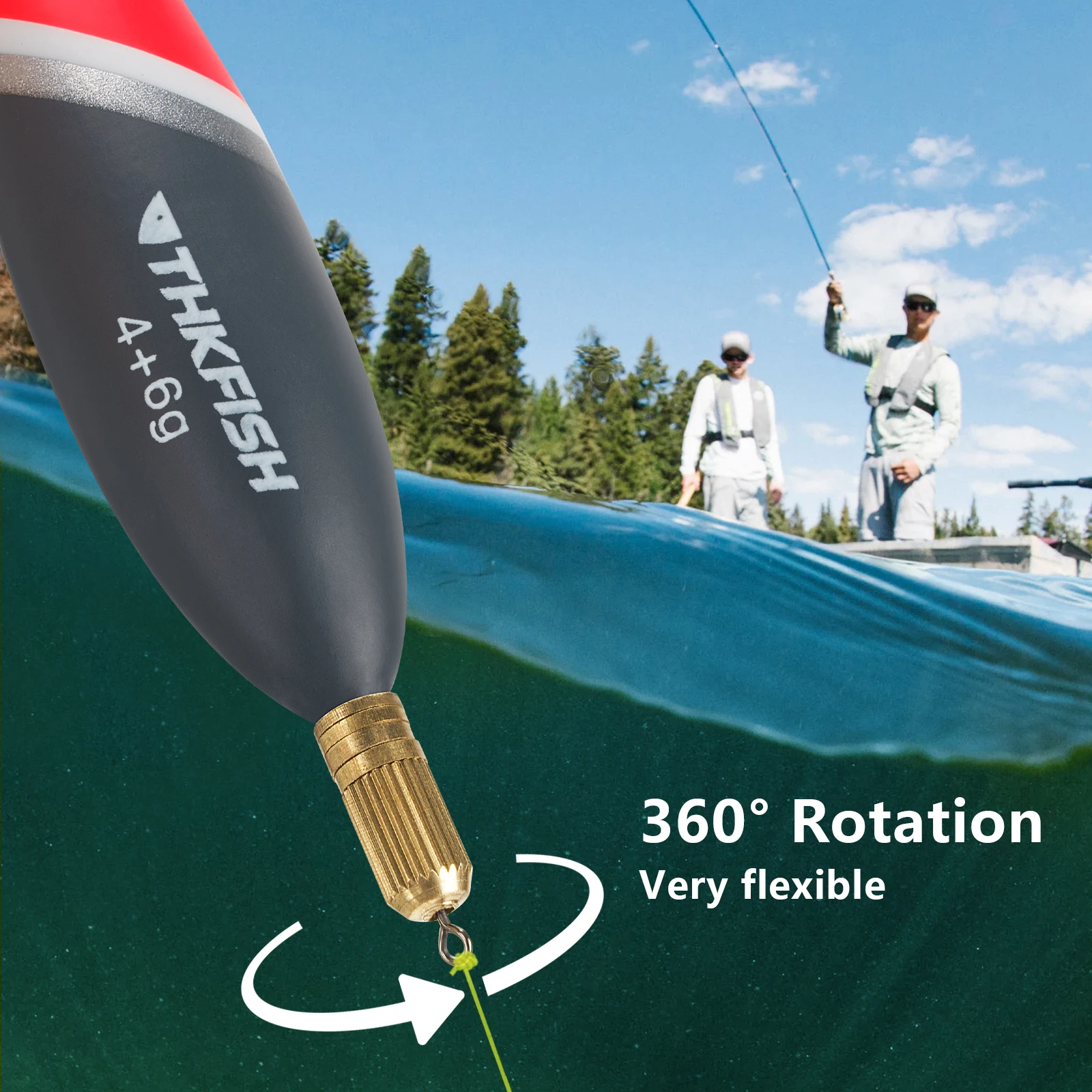 Flotadores deslizantes THKFISH – Balsa con contrapeso para carpa - imagen 4