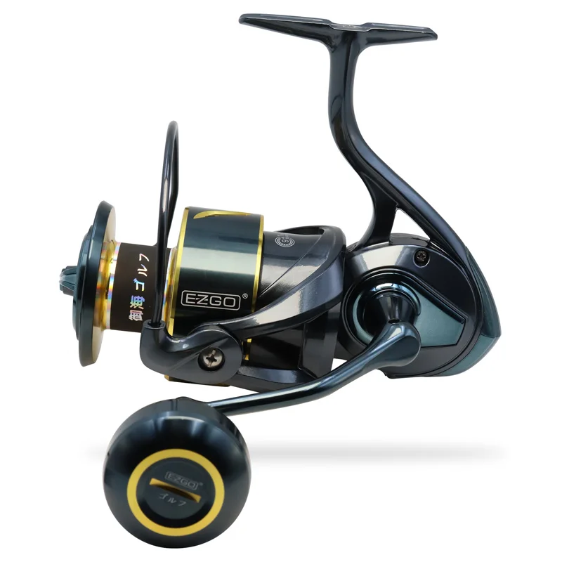 ZYZ-carrete de Pesca de Mar serie EZGO YH, 20-27KG, arrastre máximo 9 + 1, rodamiento de línea inclinada, copa, rueda de pesca giratoria, Metal anticorrosión - imagen 4