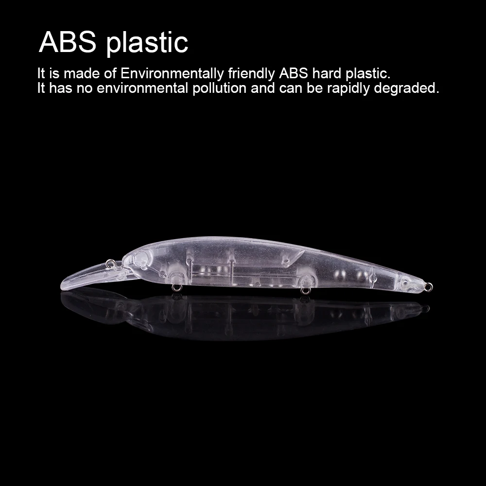 Hanlin-SEÑUELOS DE PESCA DE pececillos, cebos artificiales de cuerpo duro sin pintar, aparejos de lubina en blanco, 10/20 piezas, 14,5 CM, 14G - imagen 5