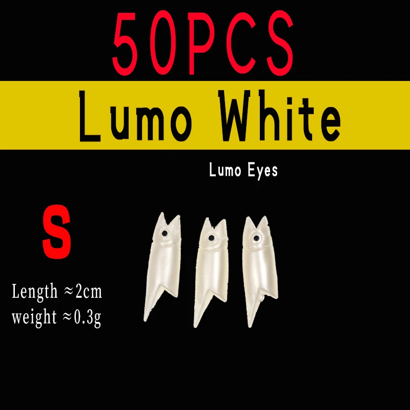 50pcs S Lumo White