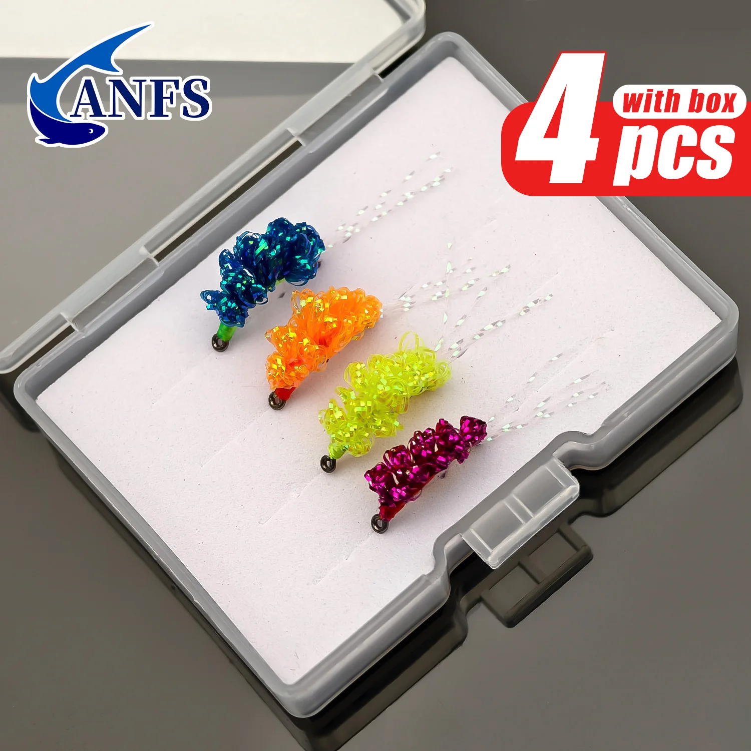 ANFS Crystal Meth lazos de mano mosca huevo salmón trucha arcoíris - imagen 5