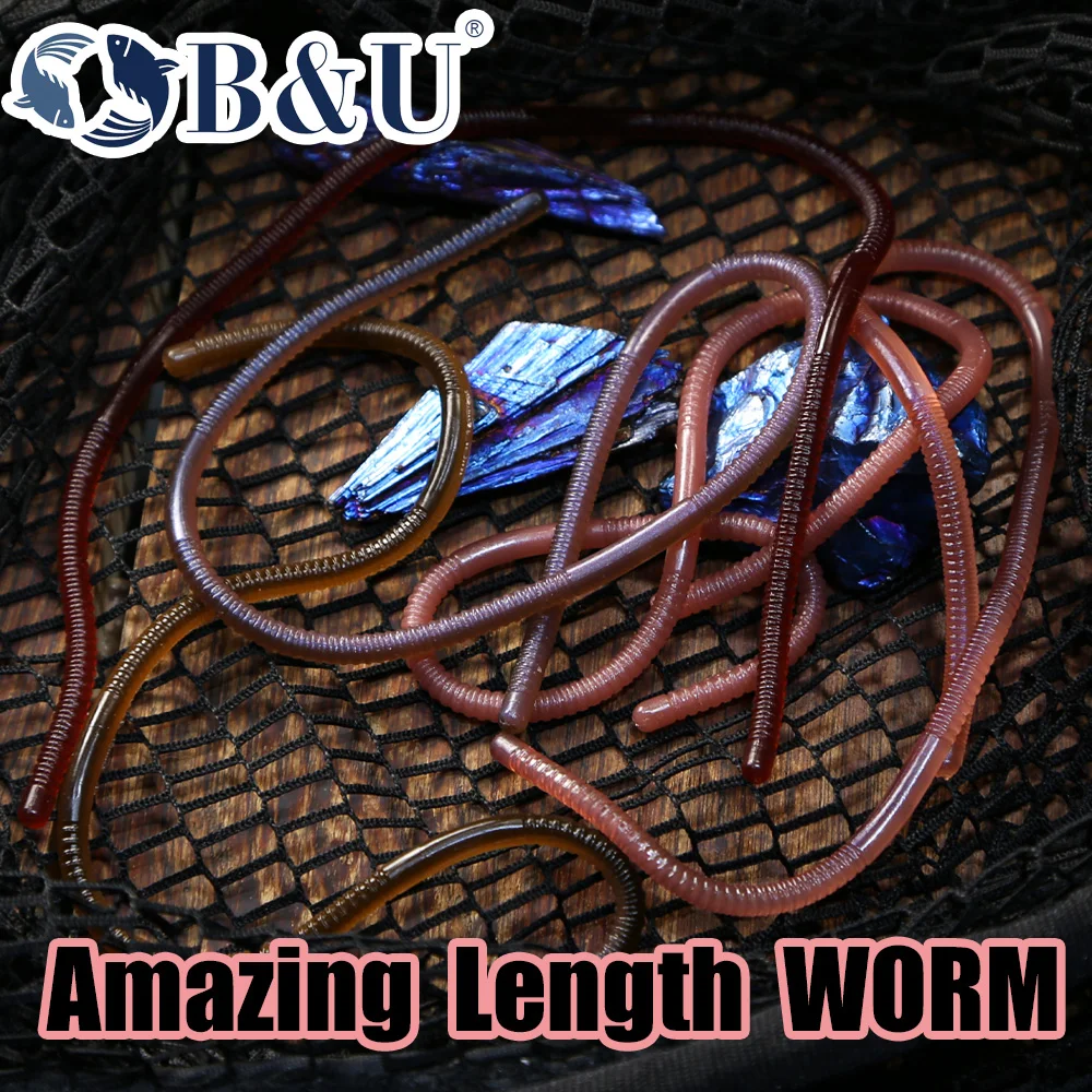 B&U Earthworm 280mm Vinilo Slow Sinking para Lubina - imagen 3