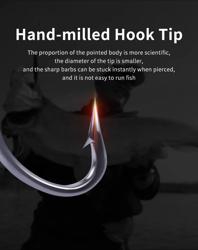 Mejore su experiencia de pesca con una punta de gancho con tachuelas de mano diseñadas científicamente