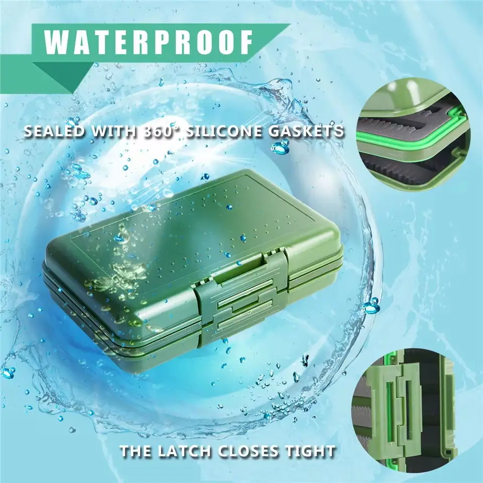 Caja de pesca con mosca de espuma con hendidura impermeable Maximumcatch con caja de mosca de plástico con hoja oscilante - imagen 5