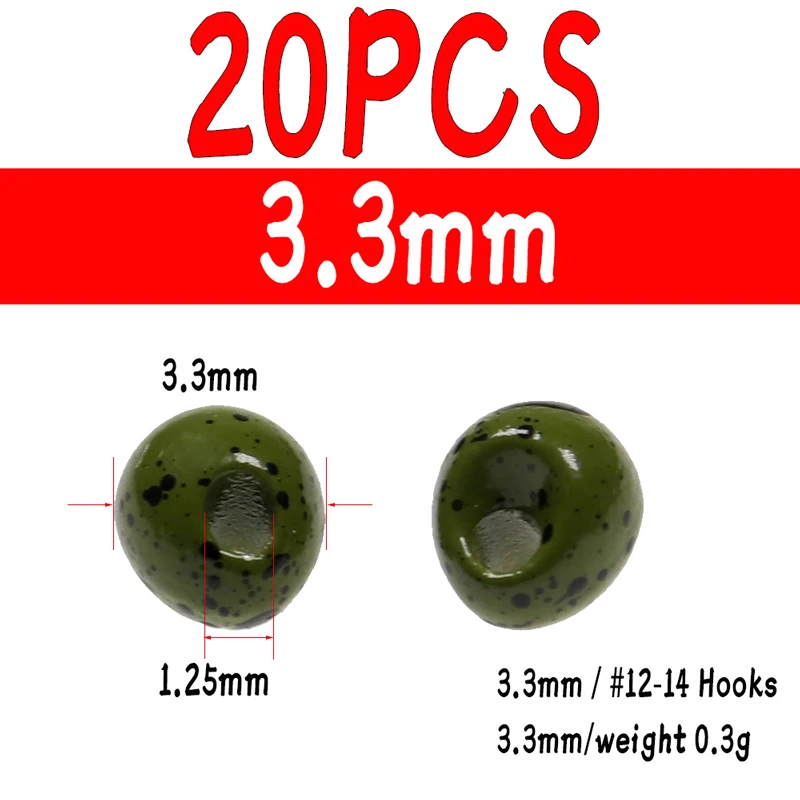 20pcs Olive D 3o3mm