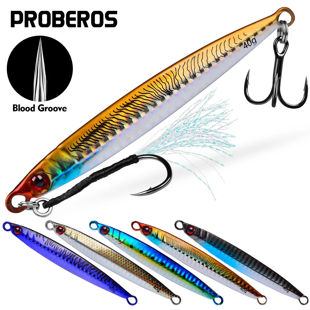 Metal Jig Lento de hundimiento rápido para pesca desde orilla - imagen 5