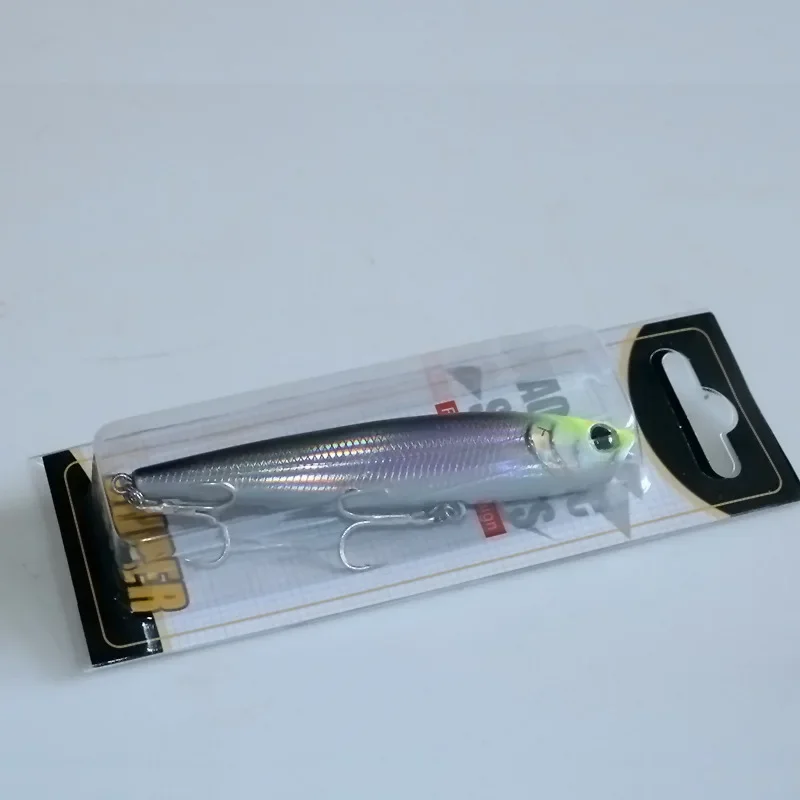 Señuelo de pesca MUKUN Topwater, cebo duro Wobblers con lápiz, 115mm, 19,5g, 95mm, 12g, señuelo Artificial para caminar, acción de perro para Lucio y lubina - imagen 2