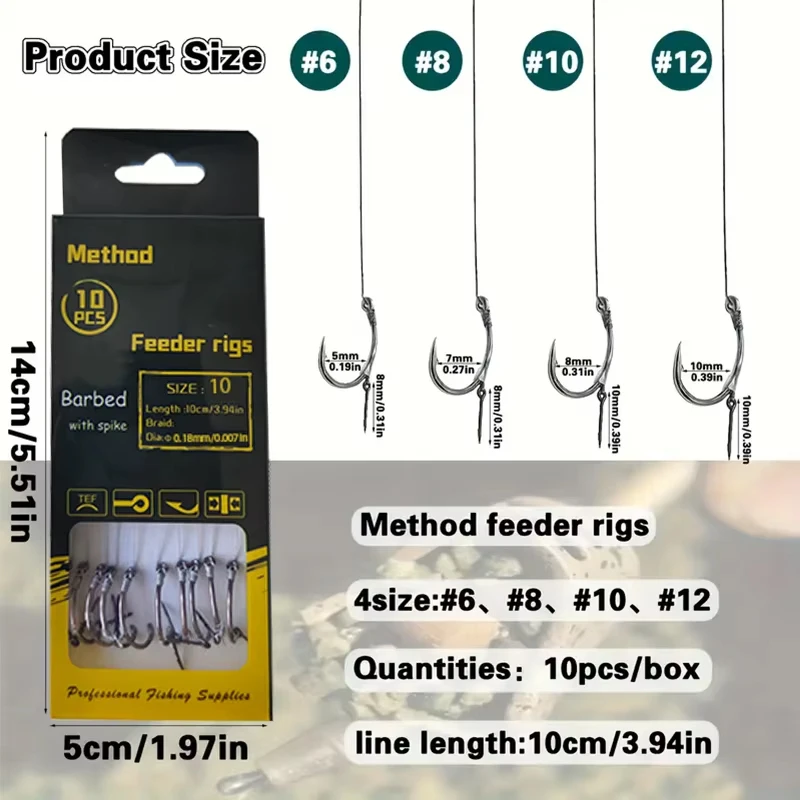 Montaje YOTO Feeder Rigs para pesca de carpa