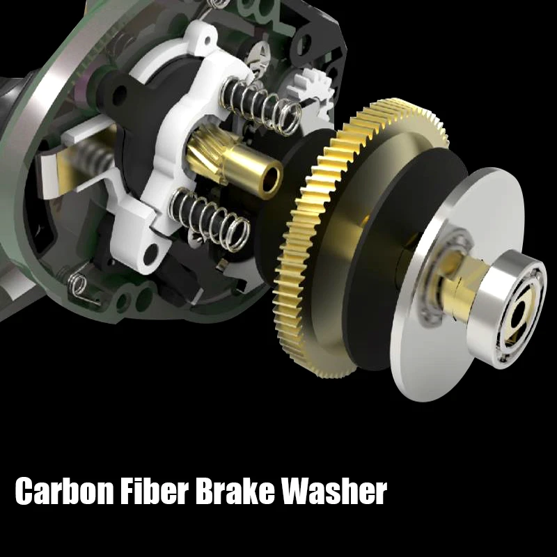 Mavllos-carrete de Baitcasting ultraligero GBC200S, bobina poco profunda de aluminio de 169g, carrete de fundición BFS de 8kg, carrete de pesca de carpa - imagen 3