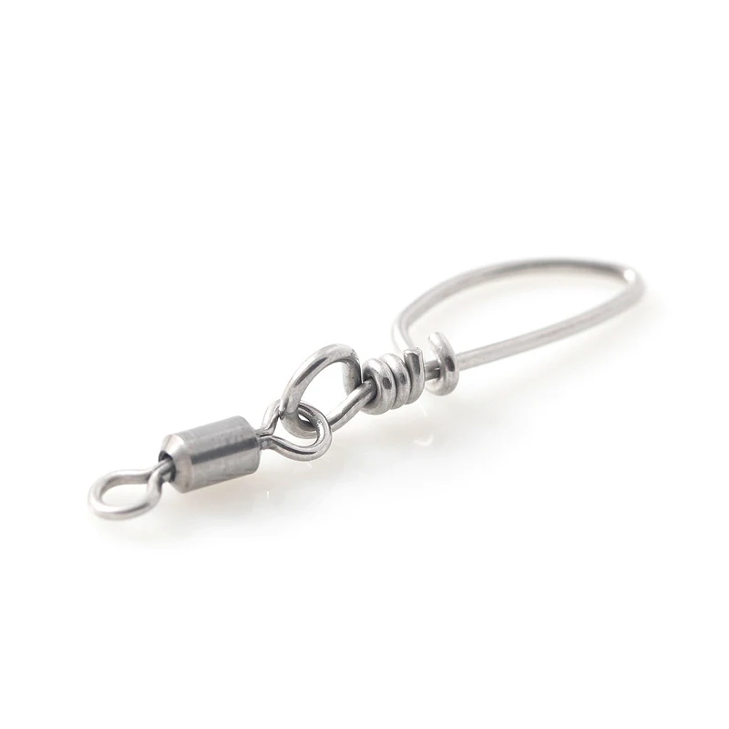 500 Uds. Giratorio giratorio de acero inoxidable con broche de torneo agua salada marina productos de Pesca de alta calidad accesorios de aparejos Pesca - imagen 2