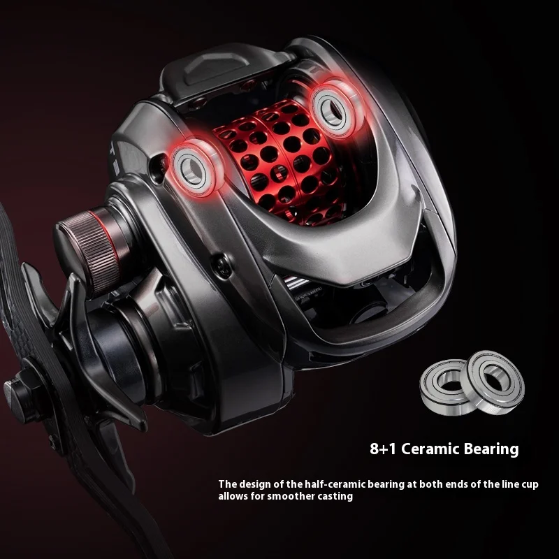 Tansen T2 – Carrete Baitcasting 7.3:1, freno metálico y lance largo - imagen 2
