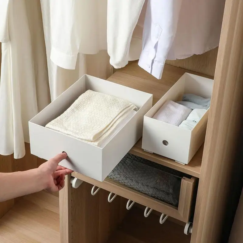 Organizadores extraíbles para oficina, riel deslizante retráctil duradero para cocina, dormitorio, toboganes blancos, herrajes para muebles, estante de almacenamiento - imagen 5