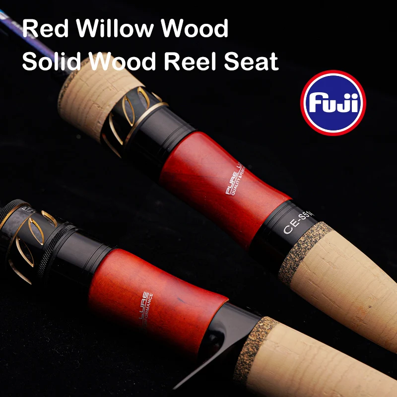 PURELURE-caña de pescar BFS, luz giratoria UL de viaje, eyección de corriente, anillo de alconita Fuji - imagen 5