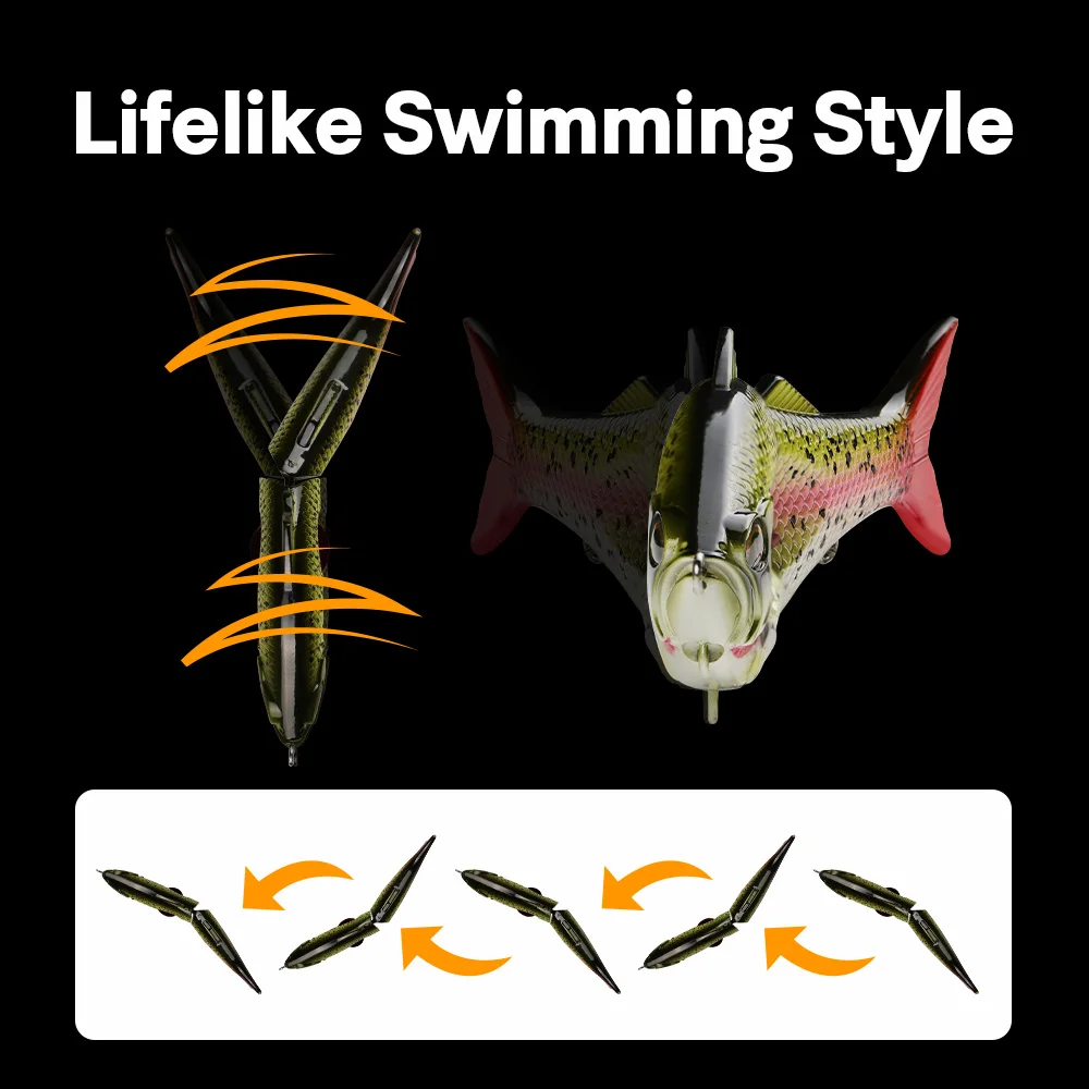 Thorforce 135mm 35g señuelo de Pesca cebo hélice de hundimiento articulado Swimbait Artificial Jerkbait Crankbait Hard Ascesorios Pesca - imagen 4
