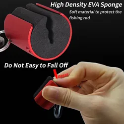 Porta cañas portátil con clip ajustable para aparejos de pesca