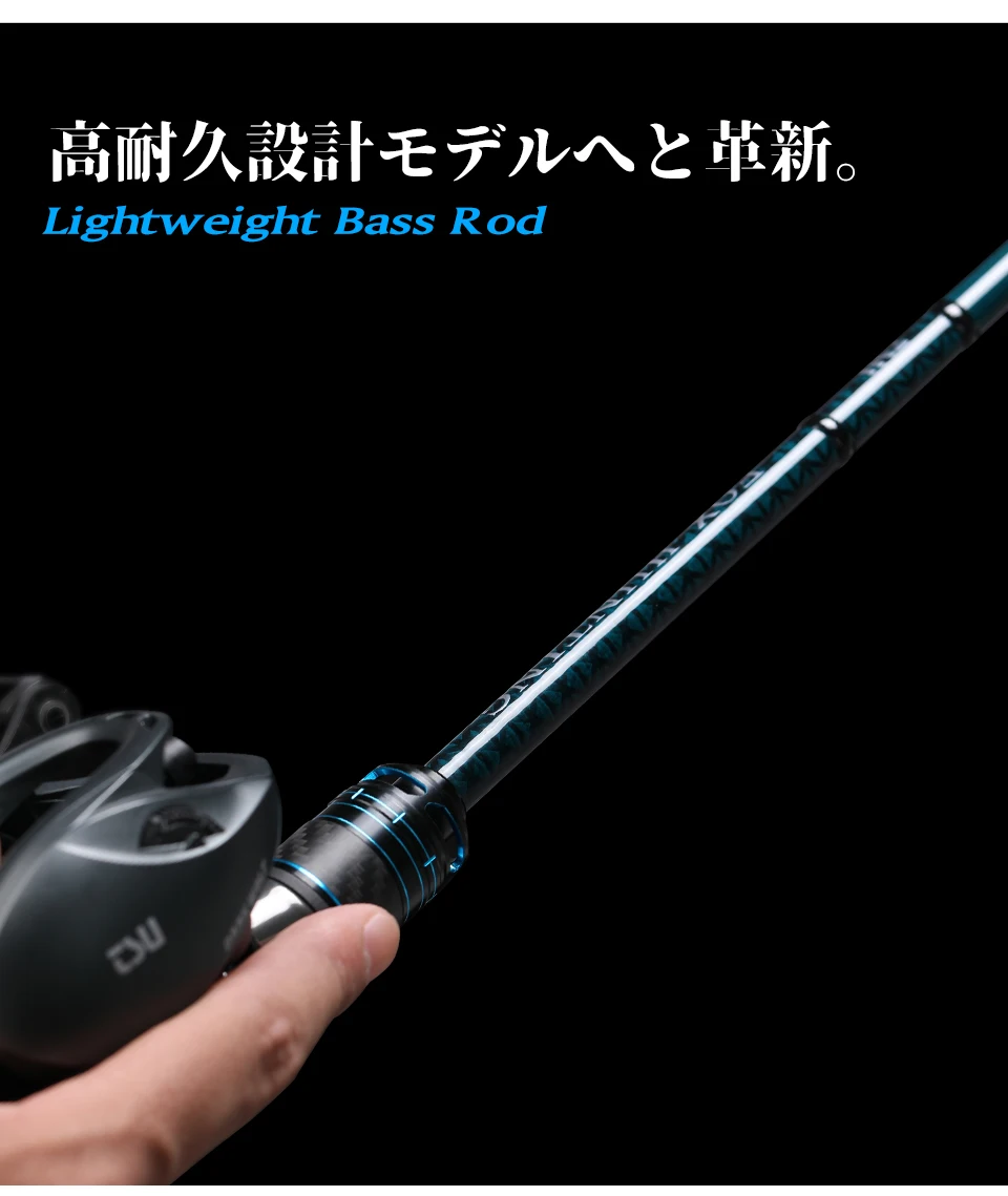 Caña de pescar de fundición larga TSURINOYA FOX HUNTING 732L 762ML 782ML caña de 2 secciones MF acción fundición caña de Lucio