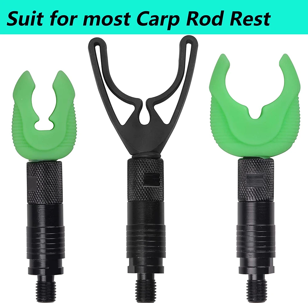 Soporte de caña de pescar para carpa, adaptador de liberación rápida, conector de reposapiés para carpa, alarma de mordida, palos de banco, reposapiés de caña - imagen 5