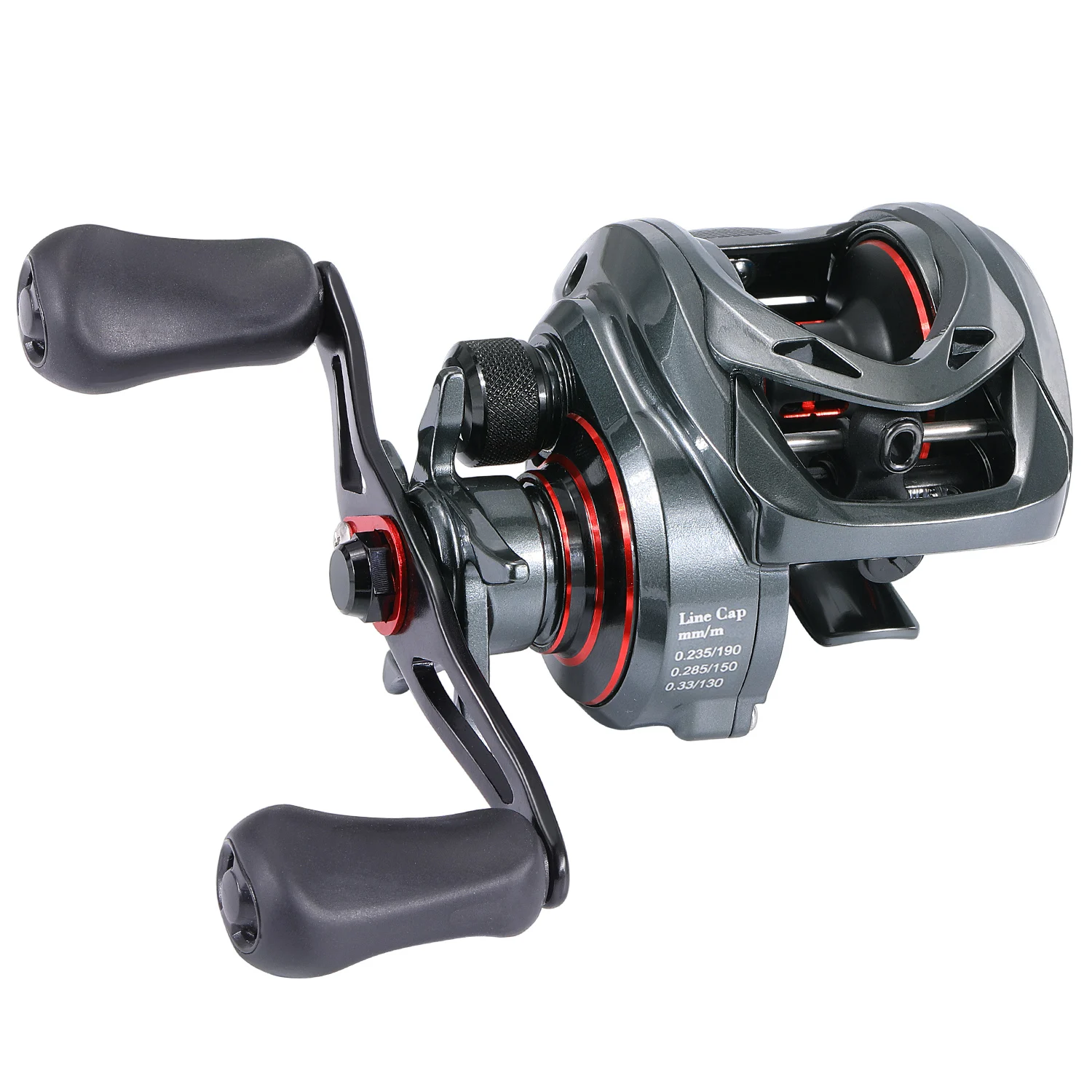 Sougayilang-carrete de Baitcasting, sistema de frenado magnético 9 + 1BB, relación de engranaje 8,0: 1, carrete de aluminio, arrastre máximo de 8KG, bobina de pesca de agua dulce - imagen 2