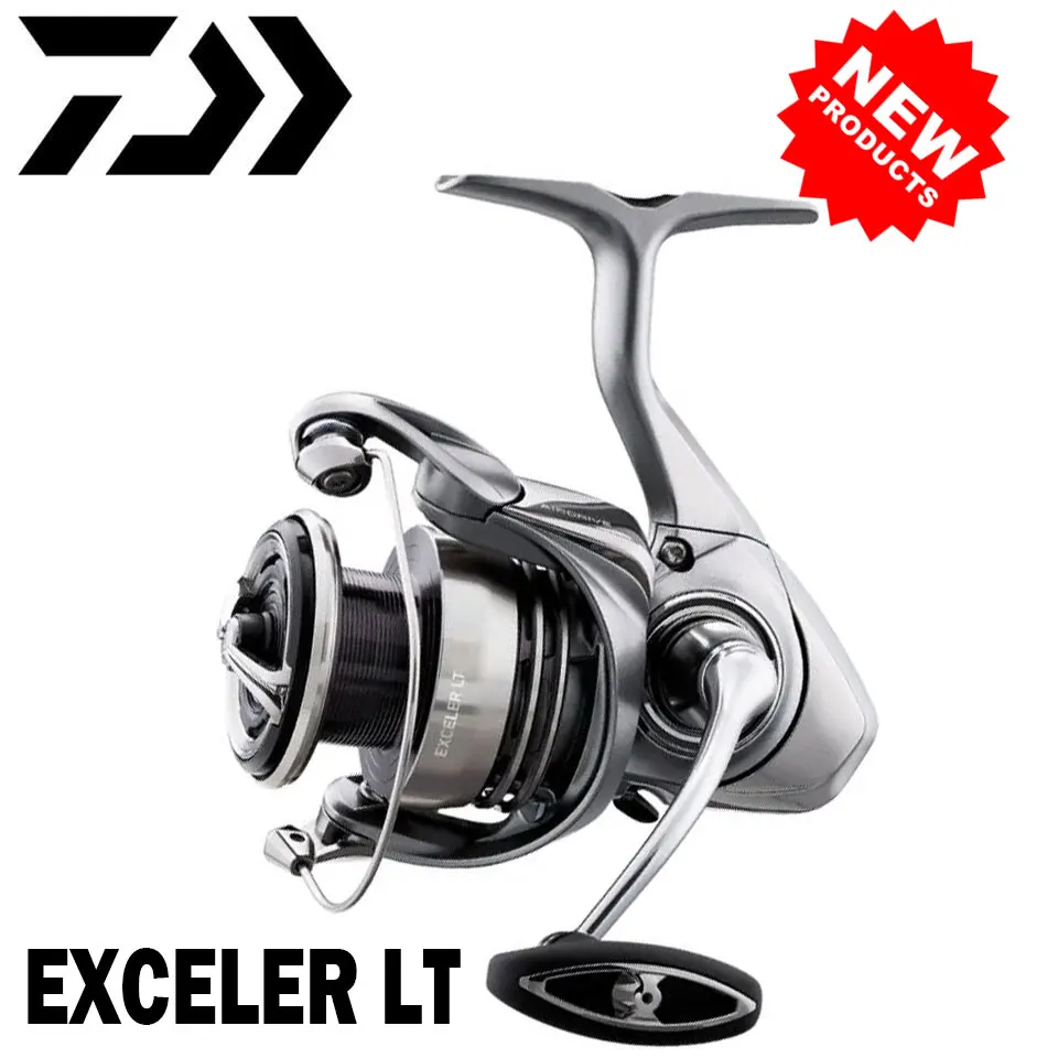 Nuevo carrete de pesca DAIWA EXCELER LT (ligero y resistente) 1000D-6000D-H carrete de metal LC-ABS ligero fuerte 4KG-12KG ultraligero 185g-320g