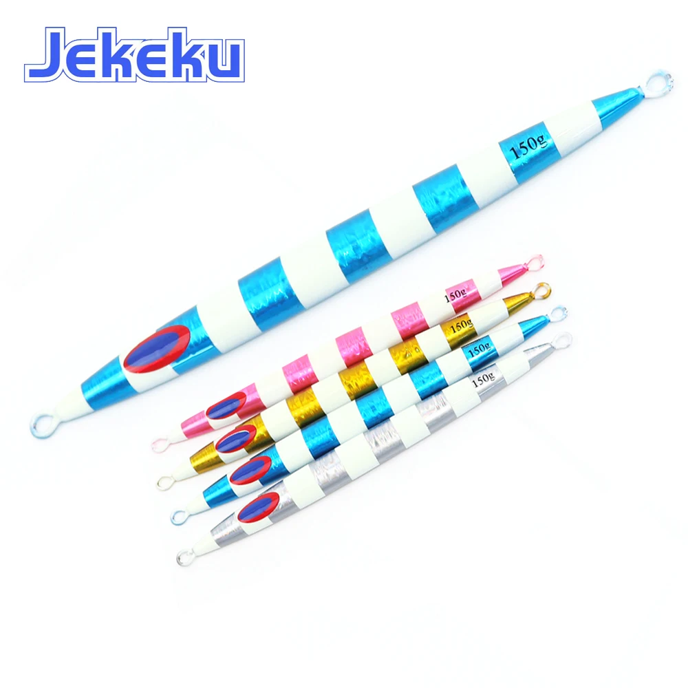 Señuelo cuchara jigging lento 100g de mar JekeKu con anzuelo - imagen 4