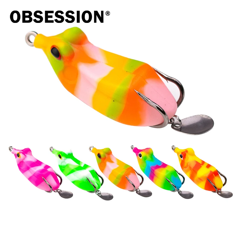 OBSESSION WLT Señuelo de rana con spinner – Superficie agua dulce