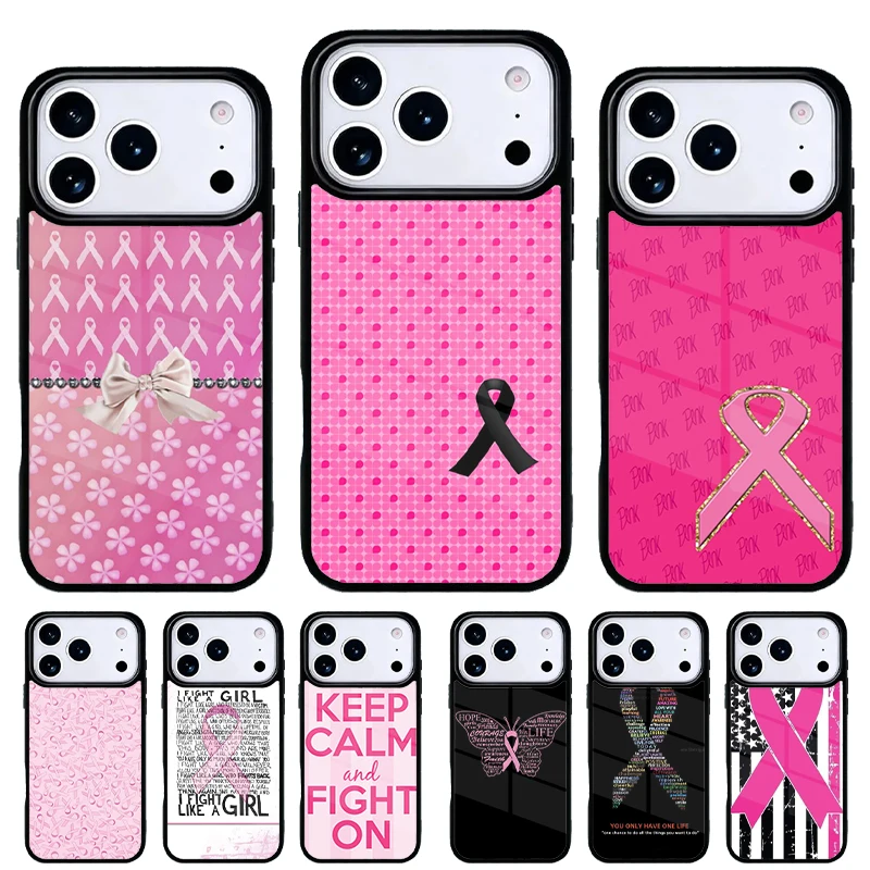 Funda iPhone lazo rosa – Concienciación sobre cáncer de mama
