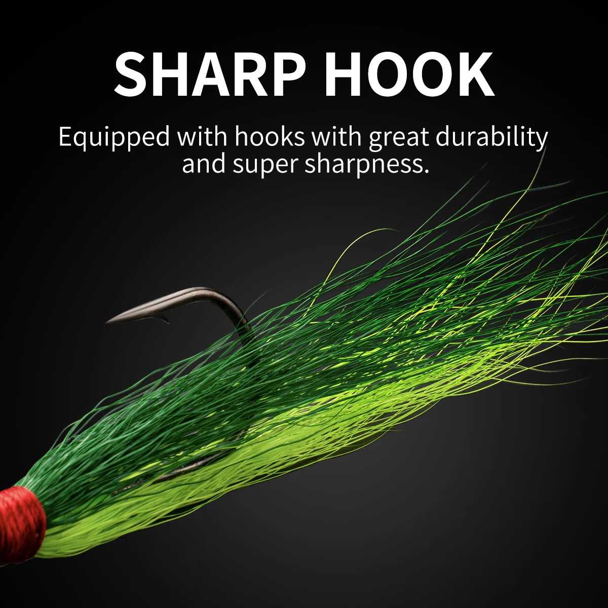 1 unidad de anzuelos Bucktail, anzuelo para cabeza, cebo suave que se hunde, 7g, 10g, 16g, anzuelo de plumas de pelo de ciervo, señuelo de Jigging para Bar, Lucio, Pesca - imagen 3