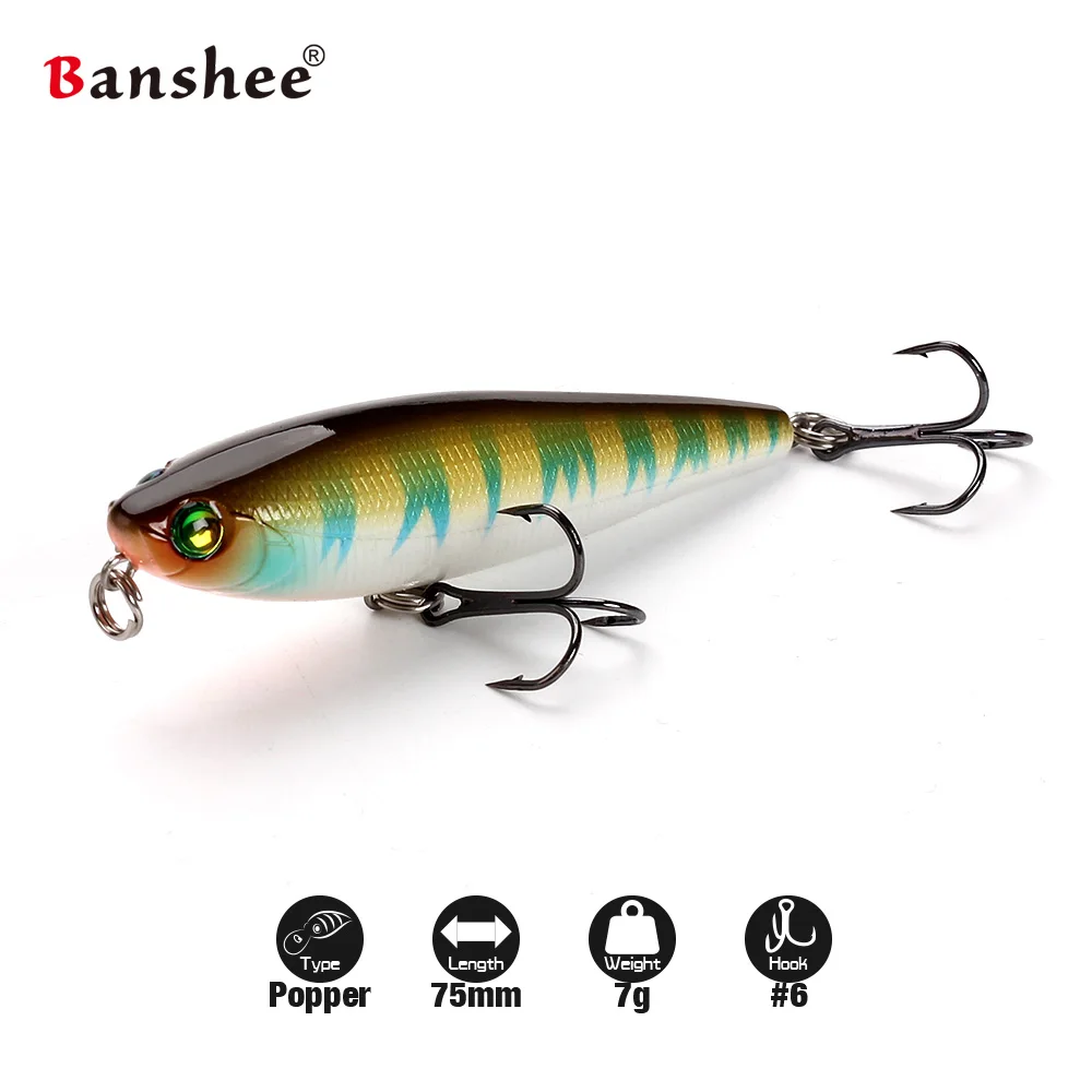 Señuelos tipo lápiz Stickbait de 75mm y 7g, diseño japonés, Topwater, perro caminante, Wobblers de fundición flotante para perca, Lucio, lubina - imagen 3