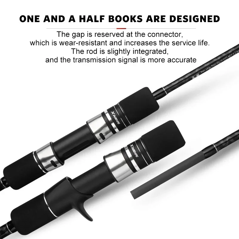 Goture XingHai caña de pescar de Jigging lento peso del señuelo 120g-350g MH potencia ultraligera fibra de carbono dura cañas de barco de fundición giratoria - imagen 2