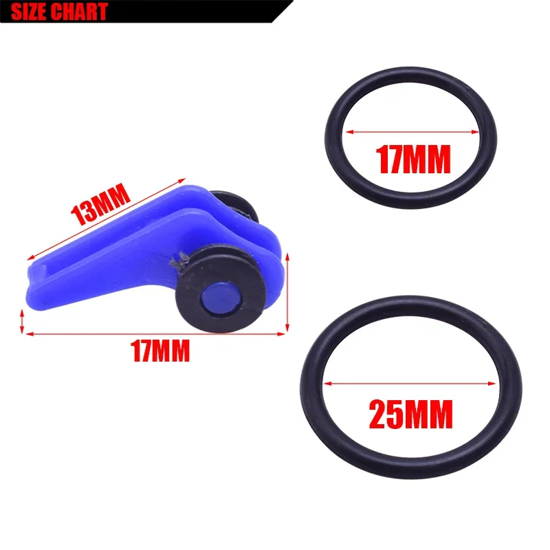 10 Uds. Gancho de plástico para caña de pescar, señuelos, cebo, cuchara, anzuelo triple, soporte de seguridad, accesorios para aparejos de pesca - imagen 3