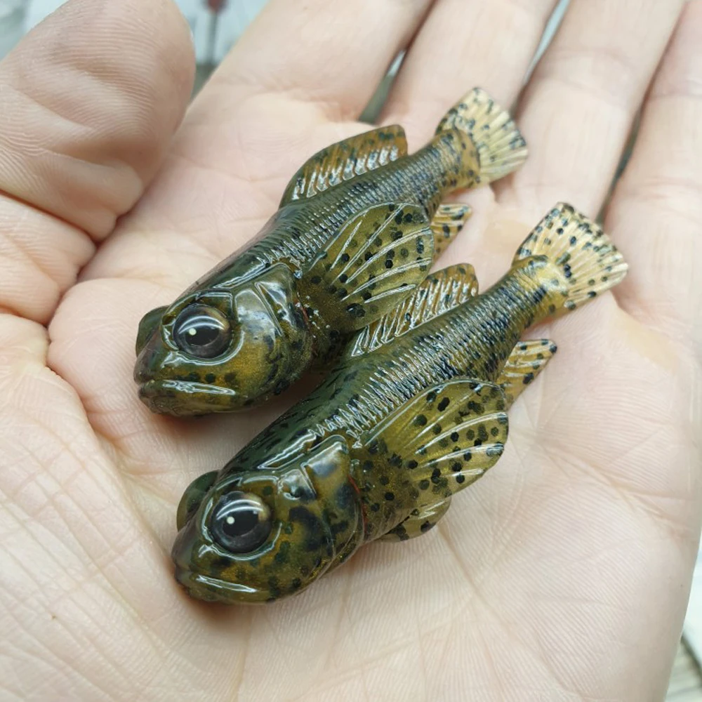 5pcs/Pack 75mm 9.3g Goby Soft Bait 0.33oz 3inch Swimbait Finest Detailed Softbait Fishing Lure - imagen 3