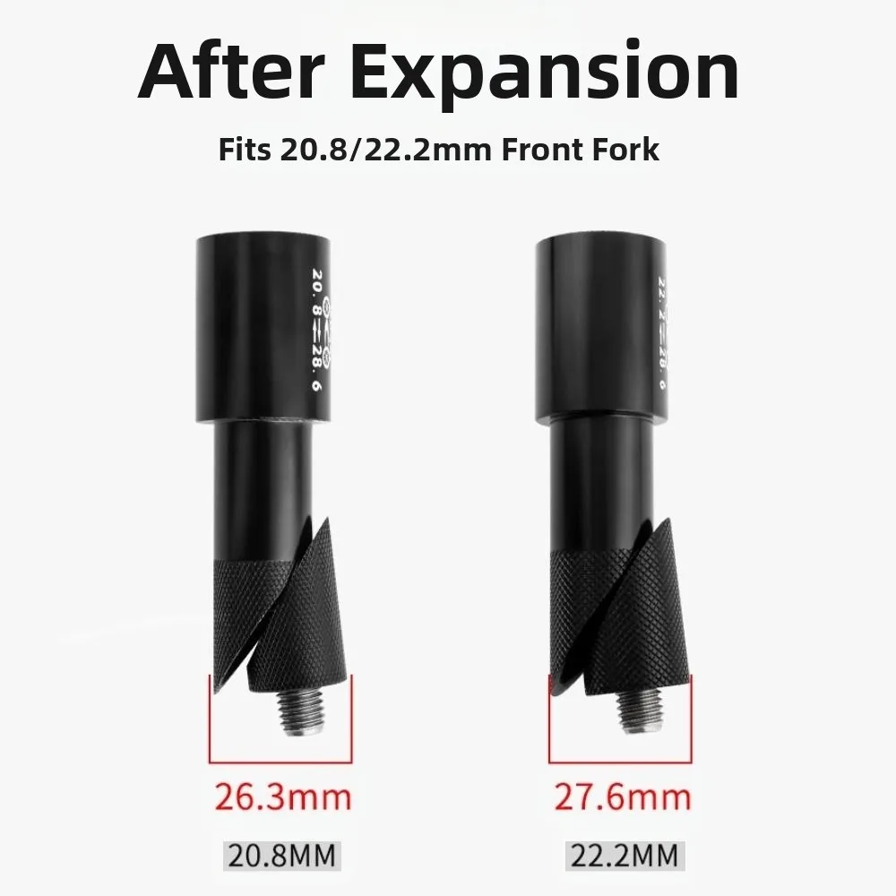 Extensor de vástago de horquilla de 20,8/22,2mm a 28,6mm, extensión de ajuste antideslizante, adaptador de vástago de manillar de bicicleta, piezas deslizantes de bicicleta - imagen 3