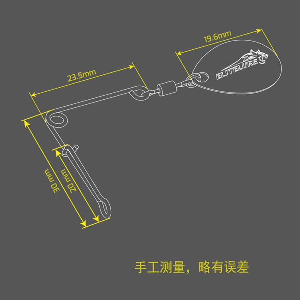 3 uds ELITELURE Mustang hoja de Metal cebo giratorio Swimbait Wobblers Spinnerbait aparejos para lubina y Lucio accesorios de pesca - imagen 3