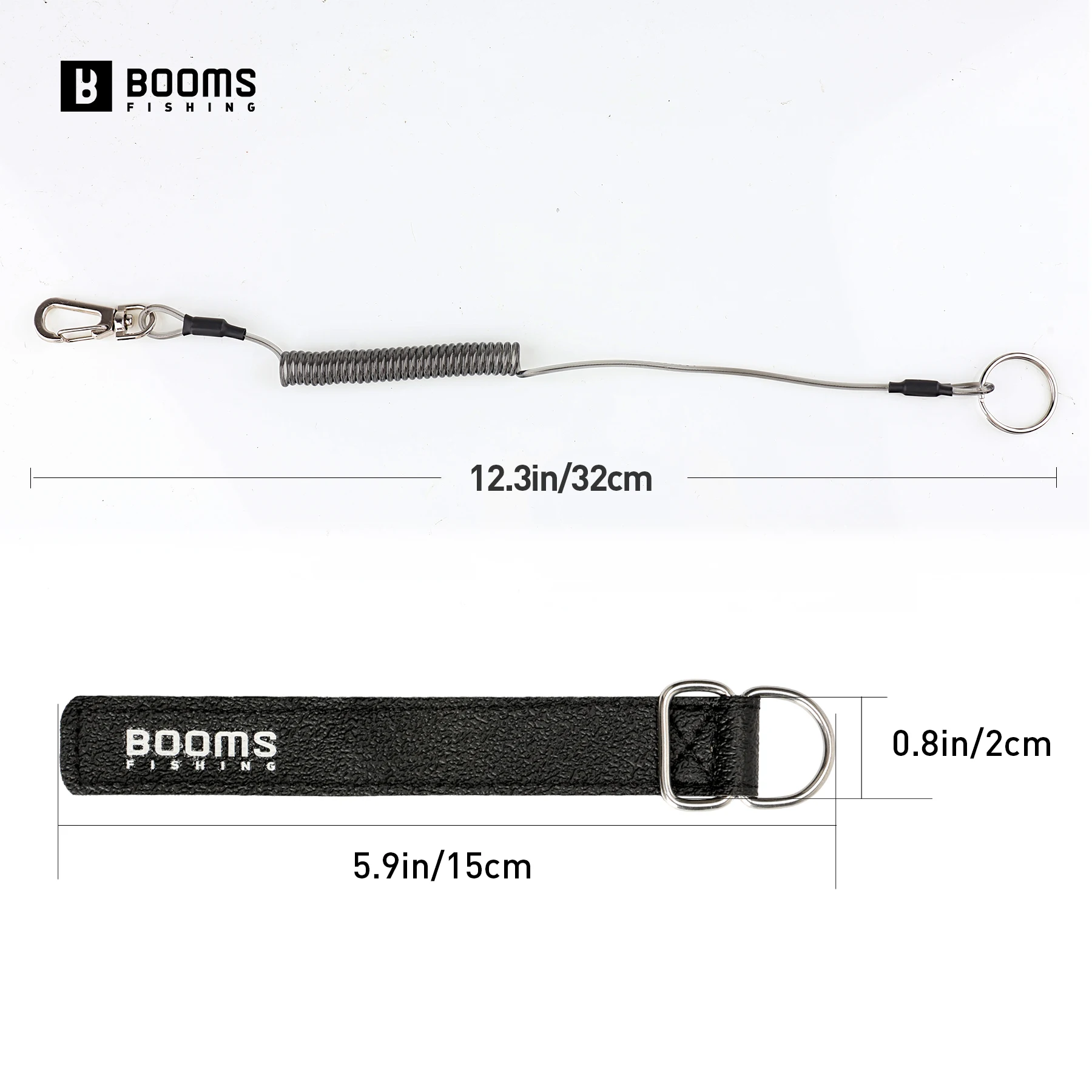 Booms Fishing T04RB1 Cordón retráctil con mosquetón para pesca - imagen 5