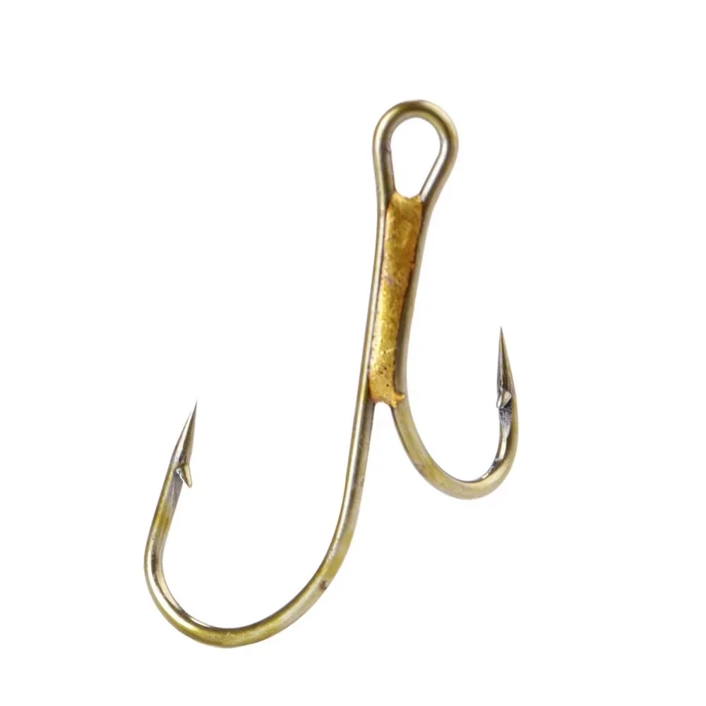 NGB 20 piezas anzuelo doble de pesca de acero rico en carbono con ojo 1 #   2 #   4 #   6 #   8 #   Accesorios de pesca con anzuelo de señuelo de gusano de púas - imagen 5
