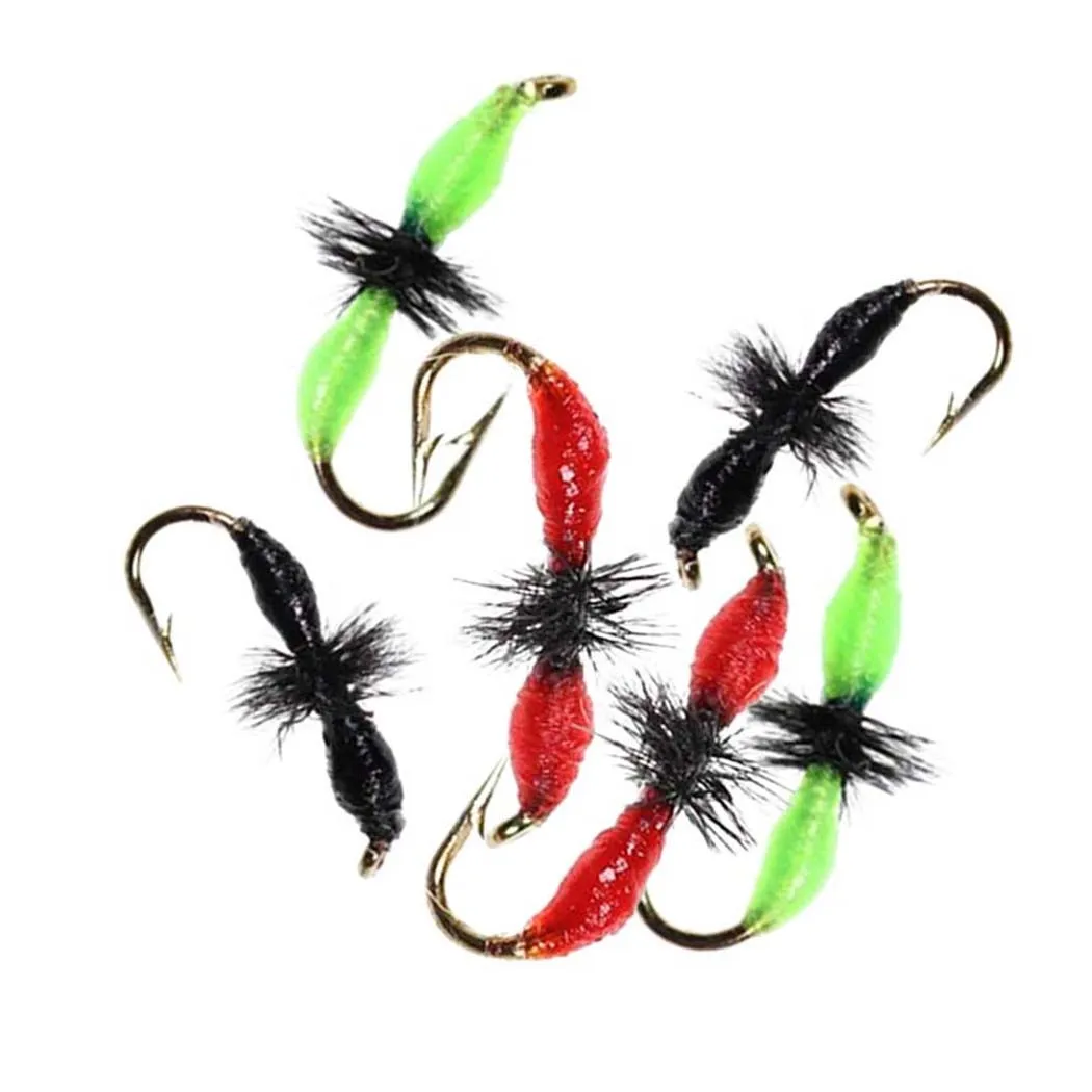 Señuelo Mosca Seca Multicolor para trucha y pesca con hormiga - imagen 3