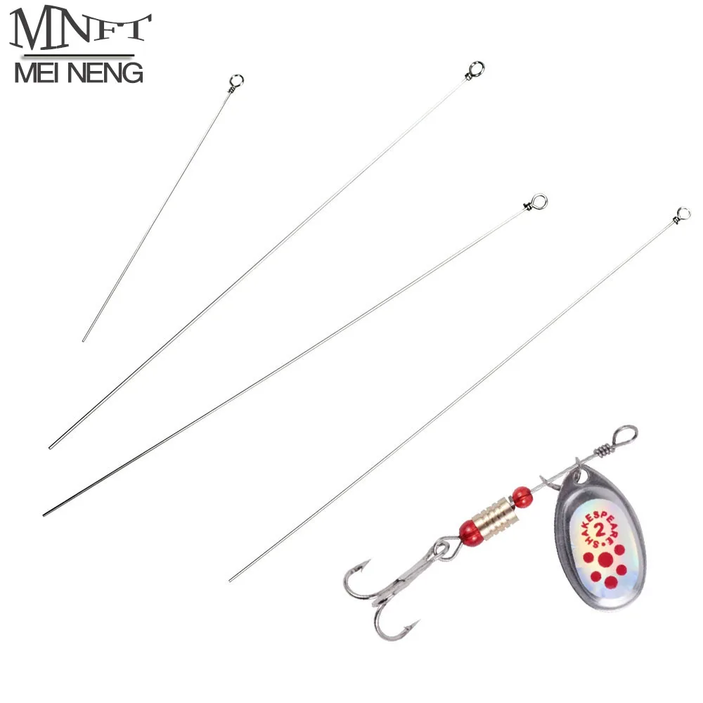 30 Uds. Eje giratorio de pesca, alambre de acero inoxidable, Kit de fabricación de señuelos de pesca, aparejos para lubina de agua dulce, trucha, Walleye, salmón - imagen 2