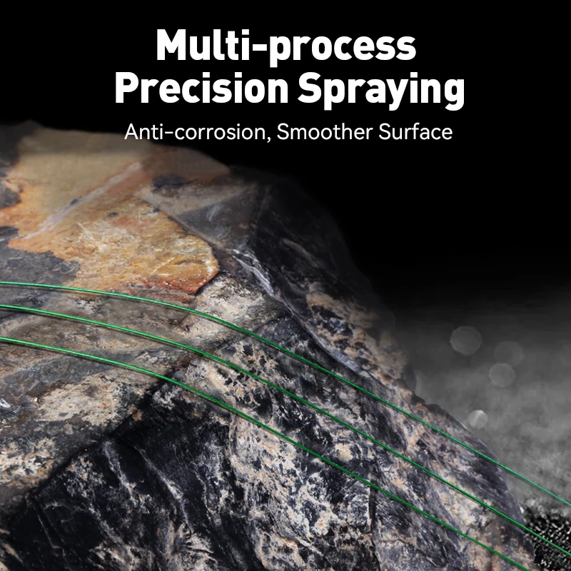 Leydun 20Cm/20 piezas verde negro Anti giro línea trenzada conductor alambre de acero Anti mordida accesorios de equipo de pesca sedal - imagen 4