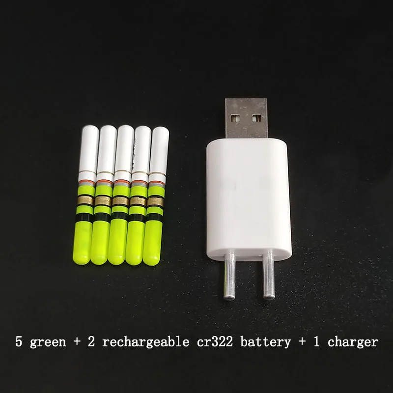 green and 1 charger