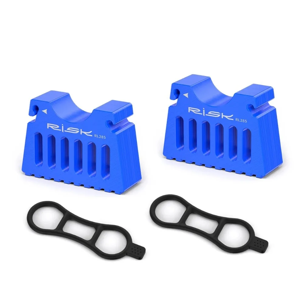 Soporte de Reparación de bicicletas de liberación rápida, estabilizador de estacionamiento de bicicletas ajustable antideslizante, soporte Universal invertido para bicicleta, 1 par