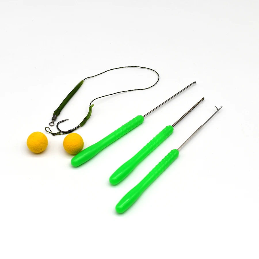 MNFT-aguja para taladro de cebo, aparejo de Pesca de carpa, herramienta de Pesca, punzonado de agujeros, Piercing, 3 unidades por juego - imagen 3