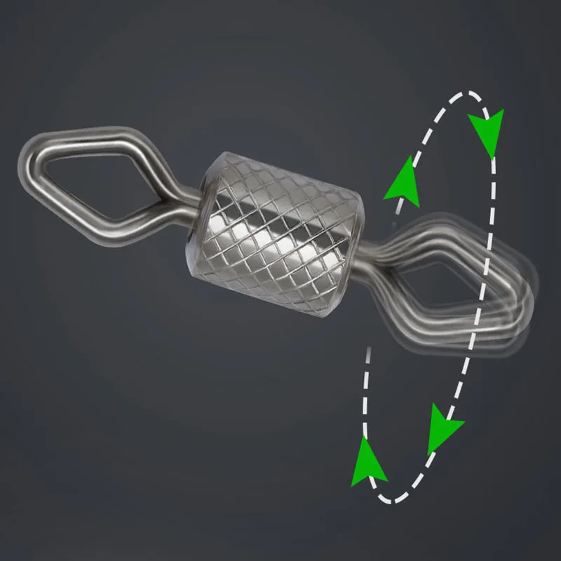 Conector giratorio sólido de diamante a presión, rodamiento de bolas, anillos sólidos, señuelo rodante, herramienta de Pesca de carpa, accesorios de aparejos, 100 piezas - imagen 4