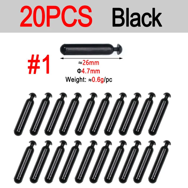 20pcs Size 1 Black
