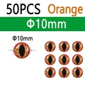 Orange 10mm 50pcs