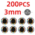 200pcs silvery 3mm