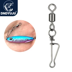 DNDYUJU-conector giratorio de alta velocidad, accesorio de aparejos de pesca en el mar, con cierre a presión, 10 a 20 piezas