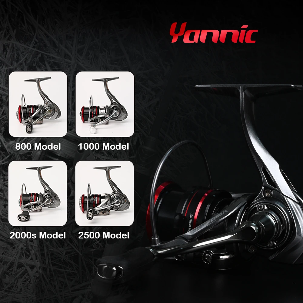 PURELURE-carrete giratorio Yannic de fibra de carbono, Rotor ligero poco profundo, modelo 135 1000, 2500 - imagen 3