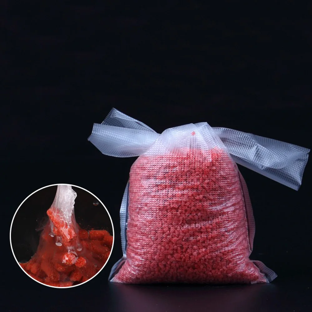 Bolsa de cebo de pesca PVA de 50 piezas, bolsa de cebo para disolución de carpa, para lanzamiento de cebo, accesorio de pesca de varios tamaños, alimentador para pesca - imagen 2